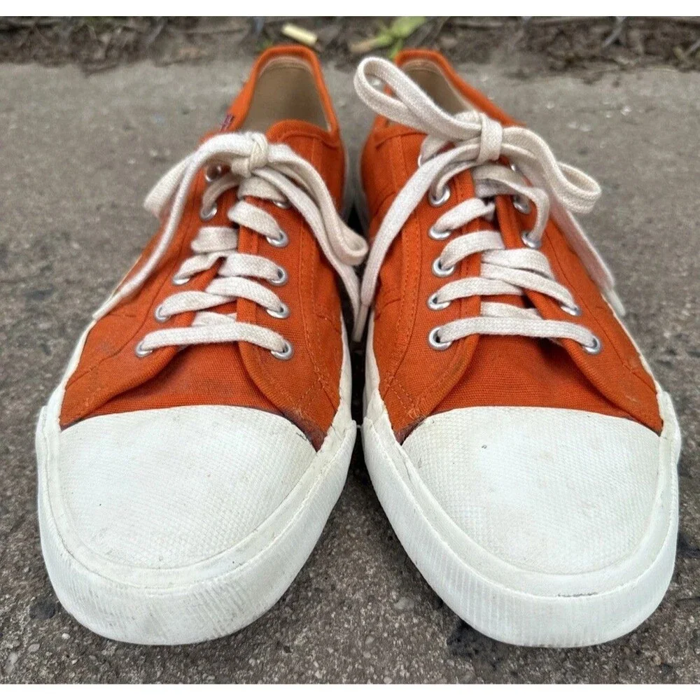 Industry Of All Nations Made In Kenya Vintage Sneakers Shoes Orange Men’s Sz 13